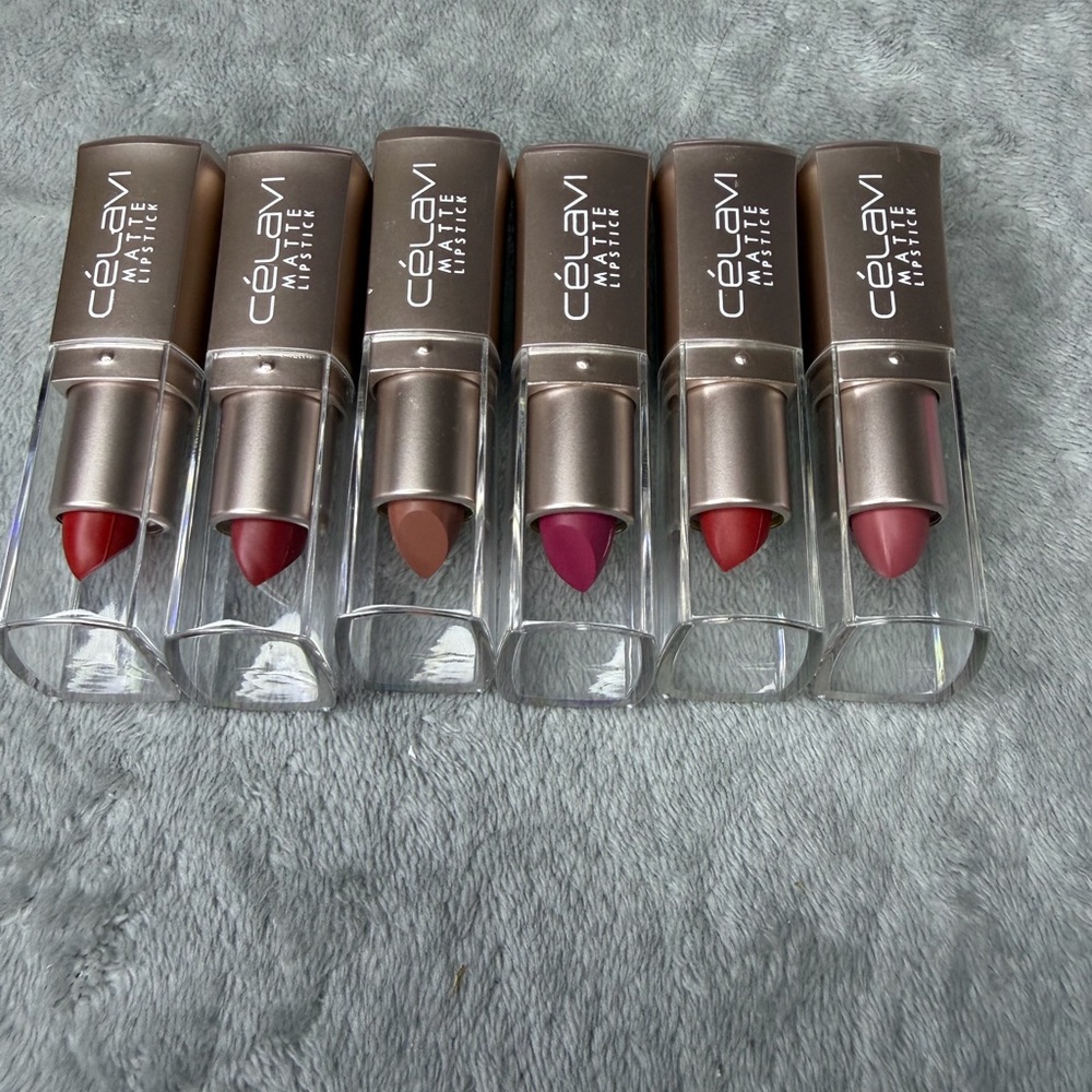 Matte Lipstick Set - Red, Brown, Pink Shades